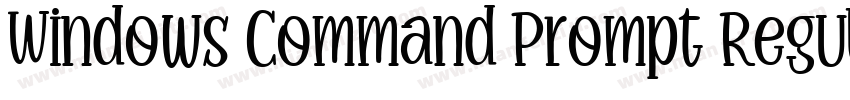 Windows Command Prompt Regular字体转换